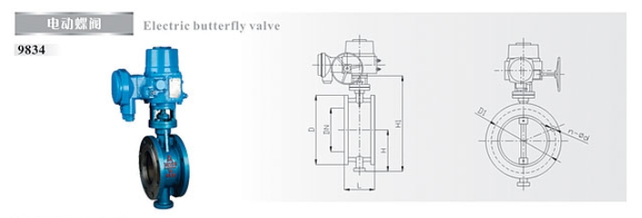 埃美柯電動蝶閥9834結構圖